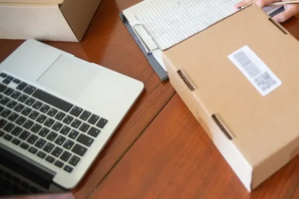 Working quietly at a desk